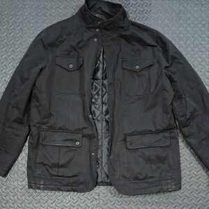 Banana Republic Men's Black Quilted Jacket
